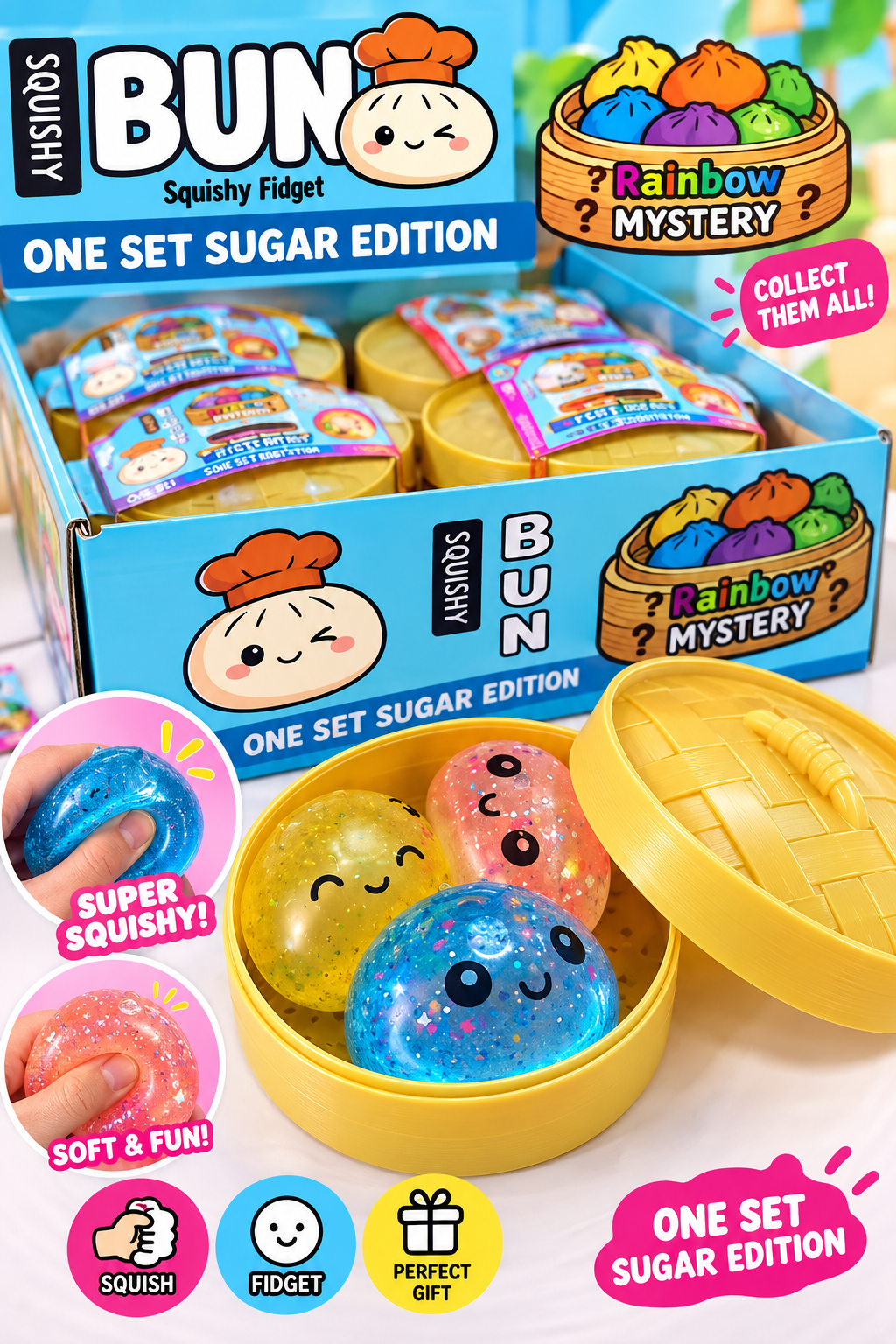 Dumpling Squishy 3er-Set ab 3 Jahren