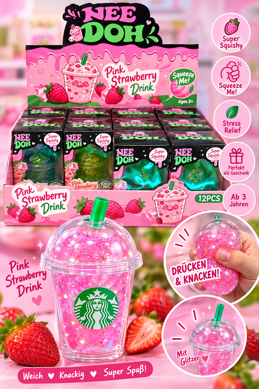 NeeDoh Squishy Starbucks ab 3 Jahre